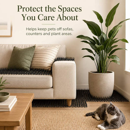 Ortekor Flexible Cat Deterrent Mat for Sofas & Gardens - Protect Furniture and Plants