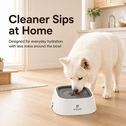 Ortekor Floating Pet Water Bowl for Home & Car - Less Splash, Cleaner Floors