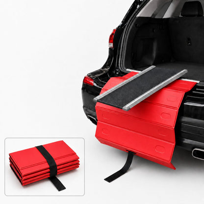 Ortekor Foldable Pet Ramp Bumper Protector Mat for SUVs - Protect Your Rear Bumper from Dog Scratches During Car Loading