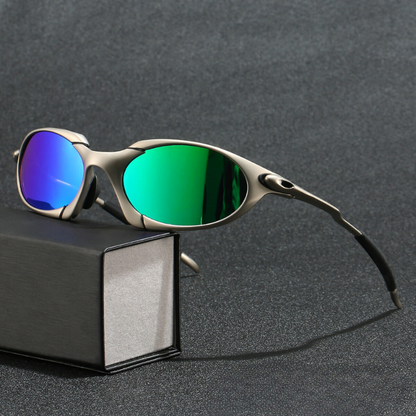 Polarized Sports Sunglasses for Men – Metal Frame with UV400 Lens Protection for Outdoors