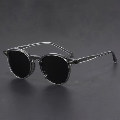 Men's Round Tortoiseshell Sunglasses – Retro Circle Frame Eyewear for Everyday Wear & Urban Style – Lightweight Polycarbonate Shades