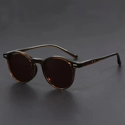 Men's Circular Eyeglasses Polycarbonate Fashion Accessory Vintage Style Patterned for Everyday Casual Wear Office Street