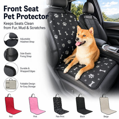 Ortekor Front Seat Pet Car Cover for Dogs - Waterproof Seat Protector for Mud, Fur & Scratches | Universal Fit for Cars, SUVs & Trucks