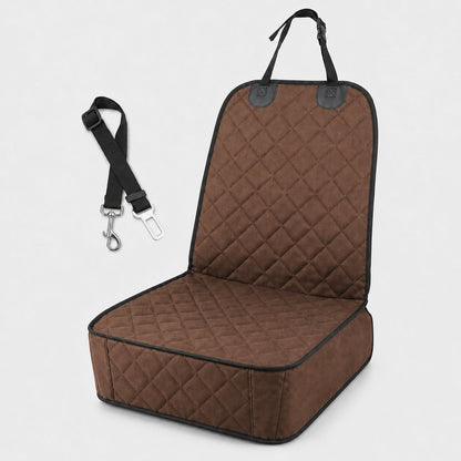 Ortekor Front Seat Pet Car Seat Cover with Seat Belt Tether - Passenger Seat Protector