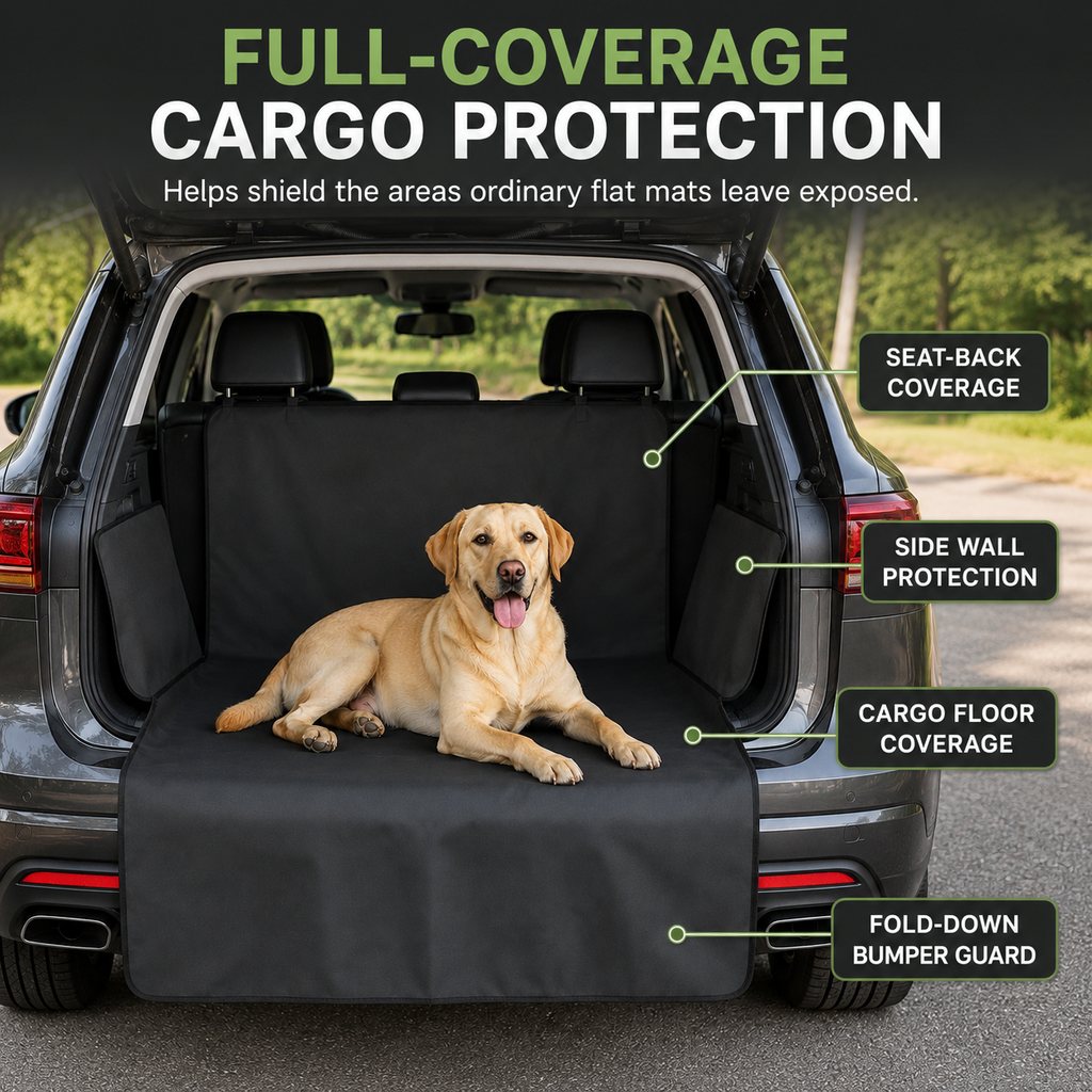 Ortekor SUV Cargo Liner for Dogs - Mud, Hair & Bumper Protection