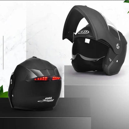 Full Face Motorcycle Helmet with Impact Resistant Shell, Ventilated Full Face Helmet with Anti Scratch Visor for Adults