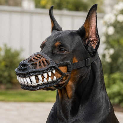 Ortekor Funny Dinosaur Costume Dog Muzzle for Halloween Parties & Photos – Instant Costume Upgrade