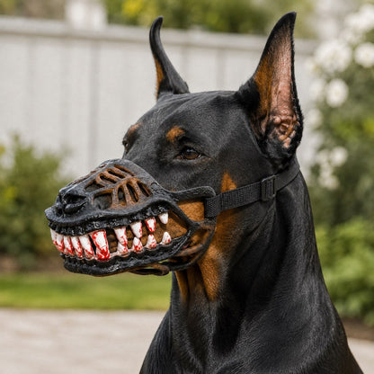 Ortekor Funny Dinosaur Costume Dog Muzzle for Halloween Parties & Photos – Instant Costume Upgrade