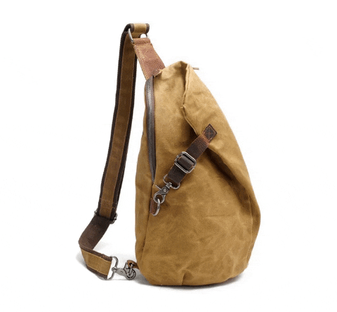 Water-Resistant Canvas Crossbody Bag with Anti-Theft Pocket | Versatile Design for Secure Daily Use