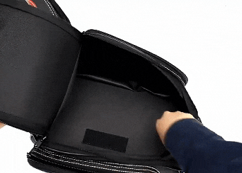 Motorcycle Bags, Water Resistant Motorcycle Tail Bag with Expandable Base and Shoulder Strap, Motorcycle Luggage