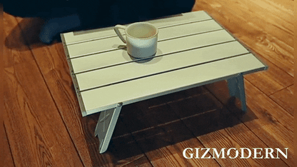 Ultralight Beach Table | Foldable Aluminum with Waterproof Surface | Portable Design for Camping and Picnics