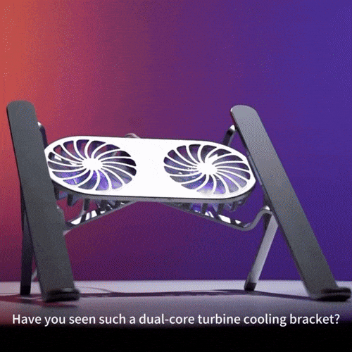 ProLift | Adjustable Laptop Stand for Desk with Dual Cooling Fans | Ergonomic Riser for Enhanced Comfort and Performance