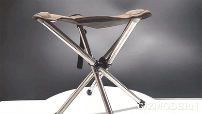 Versatile Camping Stool | Collapsible Portable Stool with Durable Steel Frame | Lightweight Design for Outdoor Comfort