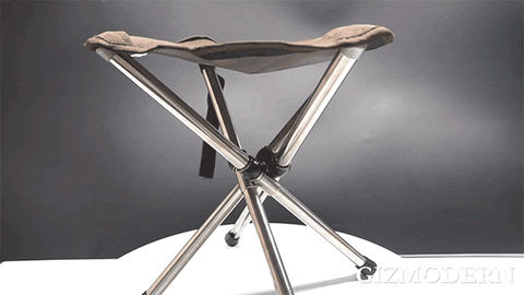 Outdoor Companion | Foldable Lightweight Camping Stool with Durable Steel Frame | Portable Seating for Camping and Hiking
