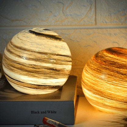 3D Lunar Sphere Desk Lamp with Remote Control 16 Color LED Orb Light for Bedroom Nightstand Living Room Home Decor Gift