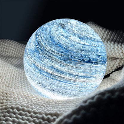 3D Lunar Sphere Desk Lamp with Remote Control 16 Color LED Orb Light for Bedroom Nightstand Living Room Home Decor Gift