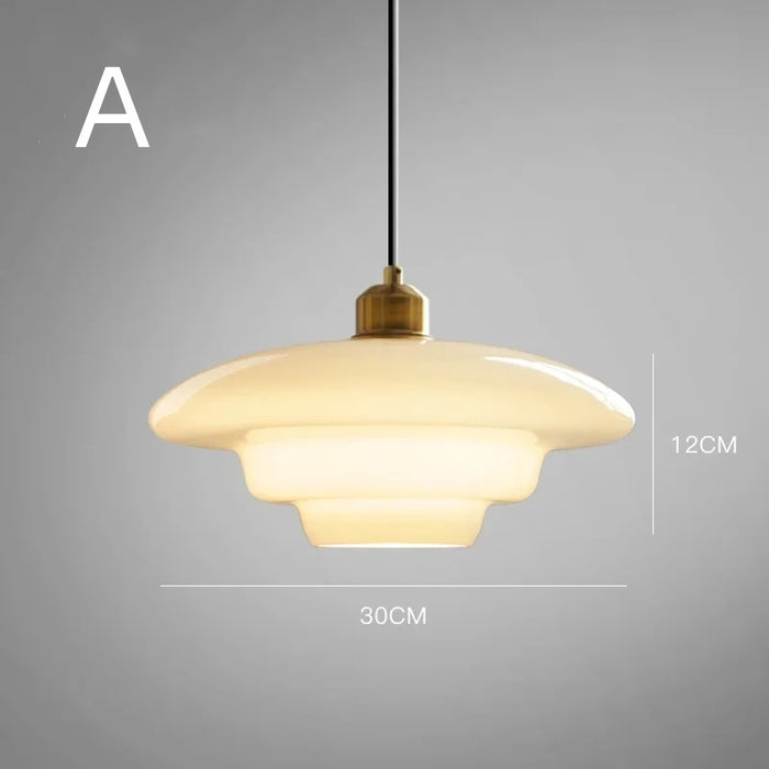 Frosted Glass Globe Hanging Light Fixture with Brass Accents for Kitchen Island, Dining Table & Entryway | Adjustable Height Ceiling Lamp wi
