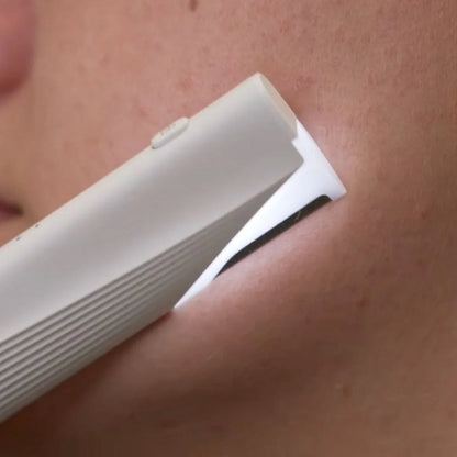 Sonic Facial Exfoliator with LED Light & 3 Speed Settings for Smooth Skin & Peach Fuzz Removal at Home