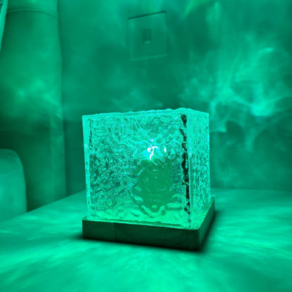 Acrylic Prism Cube Light 5 inch USB Powered Color Changing Remote Controlled Decorative Atmosphere Lamp for Bedroom Living Room Desk Nightst