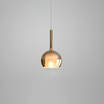 Glass Dome Hanging Ceiling Light 10 Inch for Kitchen Island Dining Room Indoor Pendant Fixture Adjustable Wire Metal Hardware