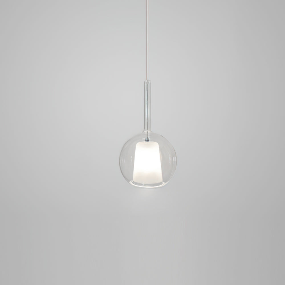 Glass Dome Hanging Ceiling Light 10 Inch for Kitchen Island Dining Room Indoor Pendant Fixture Adjustable Wire Metal Hardware