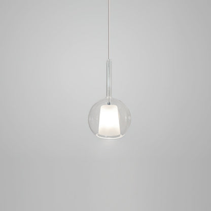 Glass Dome Hanging Ceiling Light 10 Inch for Kitchen Island Dining Room Indoor Pendant Fixture Adjustable Wire Metal Hardware