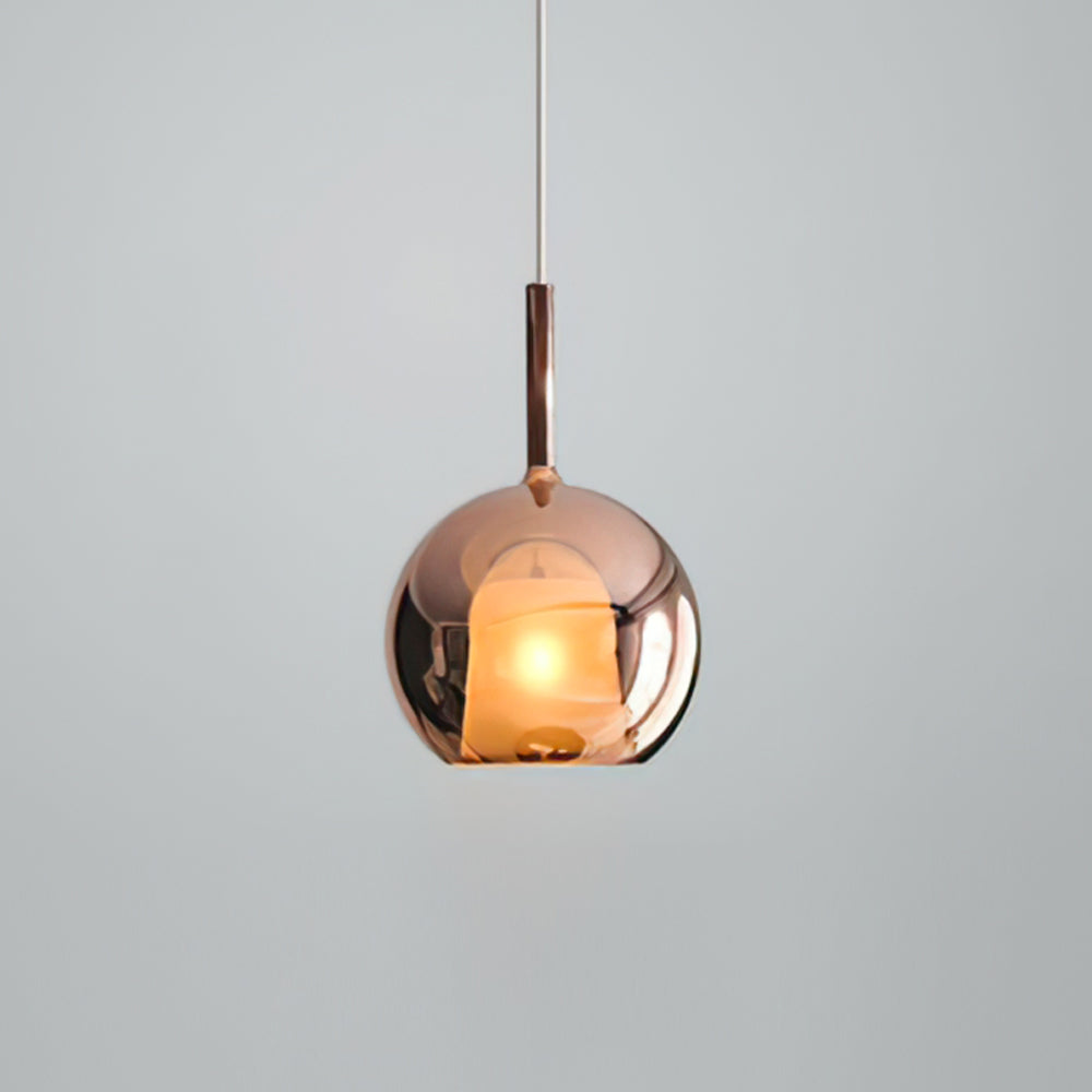 Glass Dome Hanging Ceiling Light 10 Inch for Kitchen Island Dining Room Indoor Pendant Fixture Adjustable Wire Metal Hardware