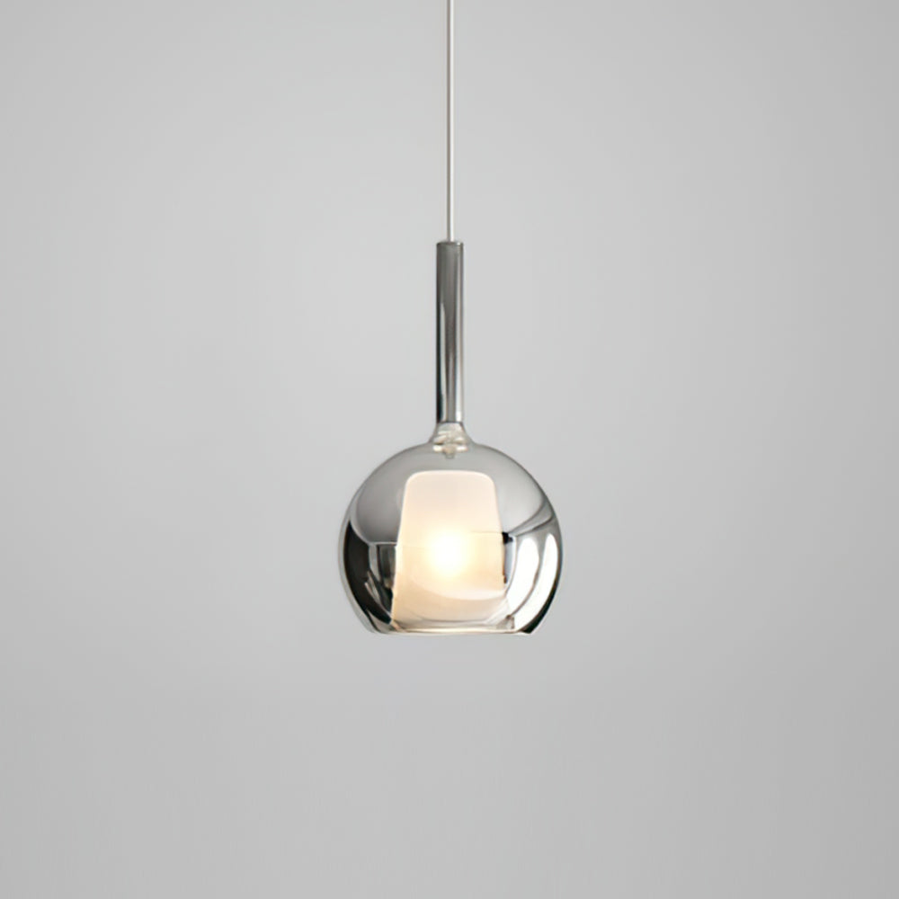 Glass Dome Hanging Ceiling Light 10 Inch for Kitchen Island Dining Room Indoor Pendant Fixture Adjustable Wire Metal Hardware