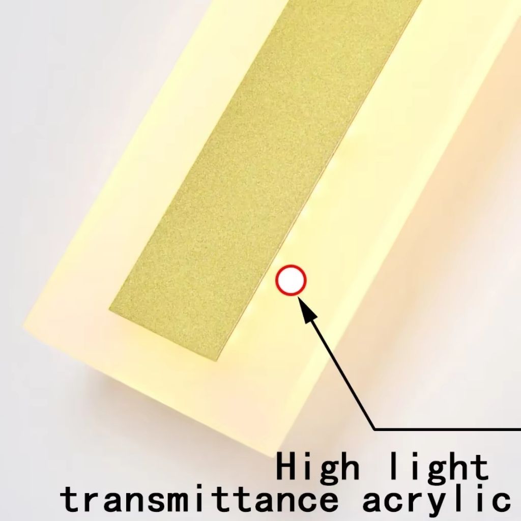 Linear Outdoor LED Wall Sconce Gold Finish Waterproof Dimmable IP65 Hardwired AC 85-265V Modern Exterior Lighting for Patio Garden Porch