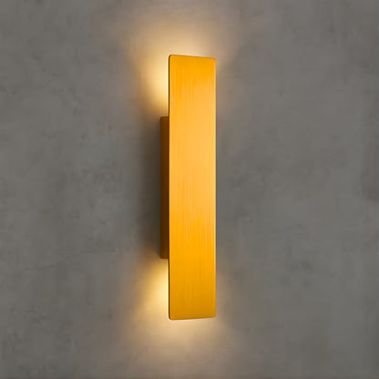 Outdoor LED Sconce in Gold Aluminum for Patio Entrance Garden Porch | Weather-Resistant Modern Fixture