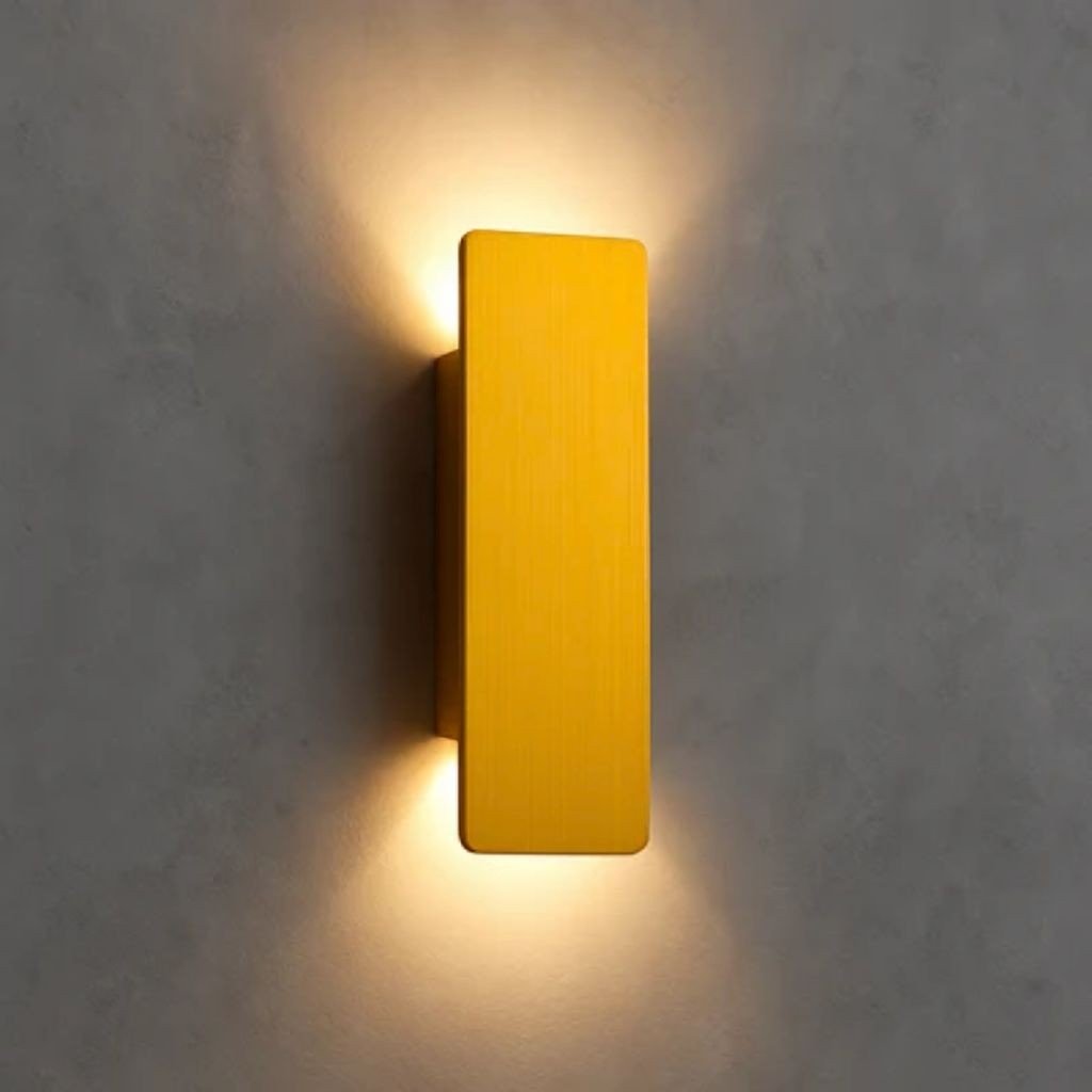 Outdoor Aluminum LED Wall Sconce Gold Finish IP65 Weatherproof Hardwired for Patio Porch Entryway 6W 18W 24W Options 2700K 6500K Lighting