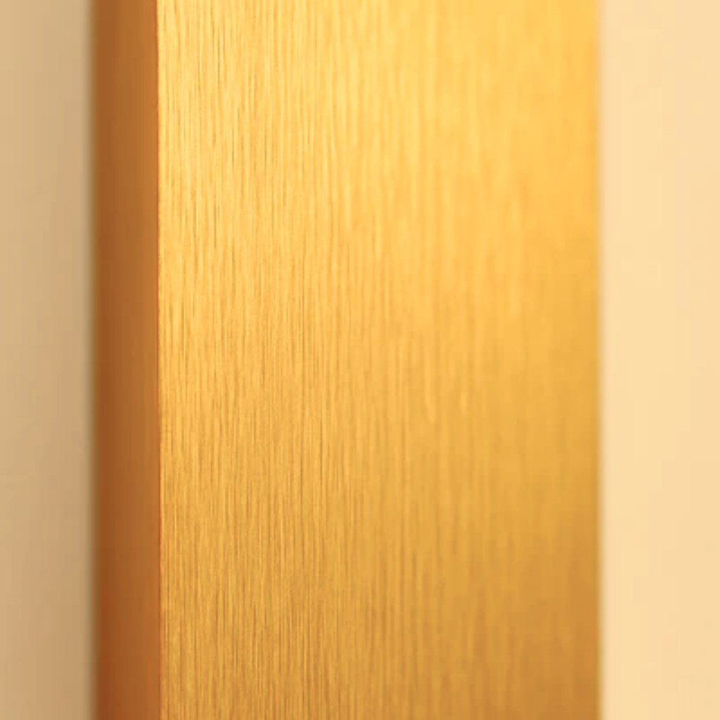 Outdoor Aluminum LED Wall Sconce Gold Finish IP65 Weatherproof Hardwired for Patio Porch Entryway 6W 18W 24W Options 2700K 6500K Lighting