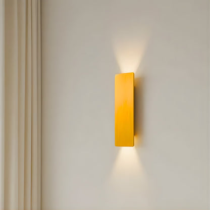 Weatherproof Aluminum Sconce with Dual-Beam LED Lighting for Patios, Entryways & Deck Walls — Gold Metal Exterior Fixture