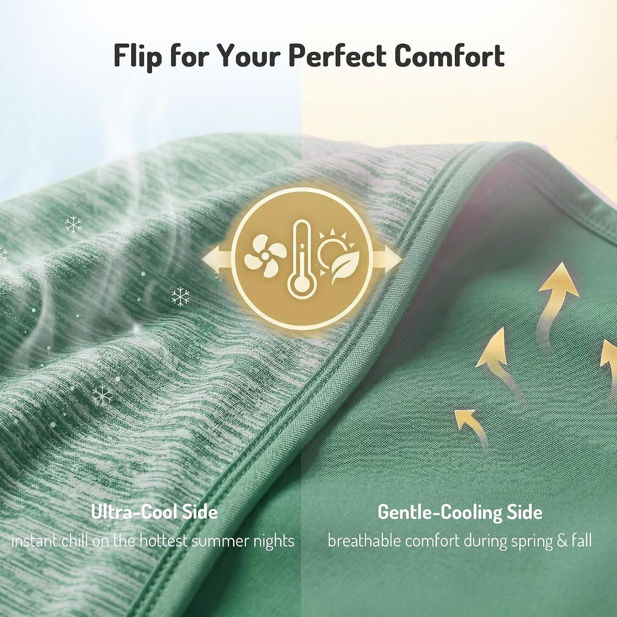 Cool Comfort | Queen Size Cooling Blanket with Q-Max >0.4 Fabric | Lightweight Summer Blanket for Hot Sleepers