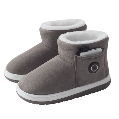 Rechargeable Heated Slippers with Graphene Technology for Winter Warmth | 3 Temperature Settings | Cozy Indoor Outdoor Shoes | Battery