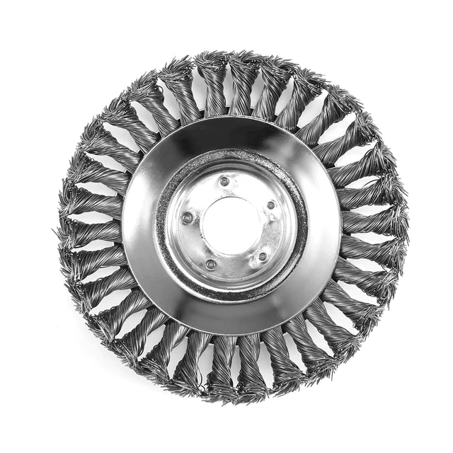 Steel Brush Blade Trimmer Head for Weed Removal & Lawn Edging 6 Inch Carbide Attachment for String Trimmers & Brush Cutters