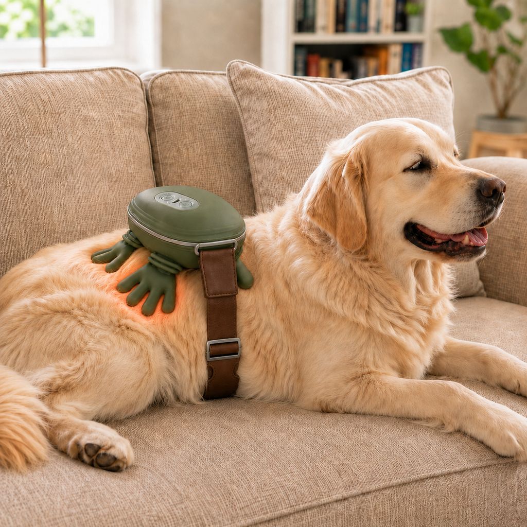 Ortekor Hands-Free Dog Massager with Heat – Bionic Kneading for Post-Walk Relaxation & Everyday Comfort
