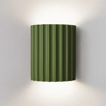 Round Resin Sconce 13-Inch LED Fixture Color Changing Hardwired Bedroom Hallway Reading Nook Diffused Glow Minimalist Contemporary Interior