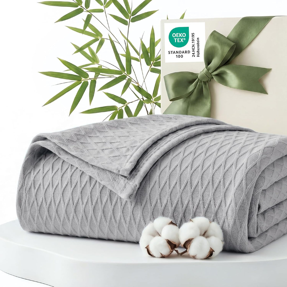 Cozy Comfort | Cooling Bamboo Rayon Blanket for Hot Sleepers | Lightweight & Breathable Summer Throw for Bed and Couch