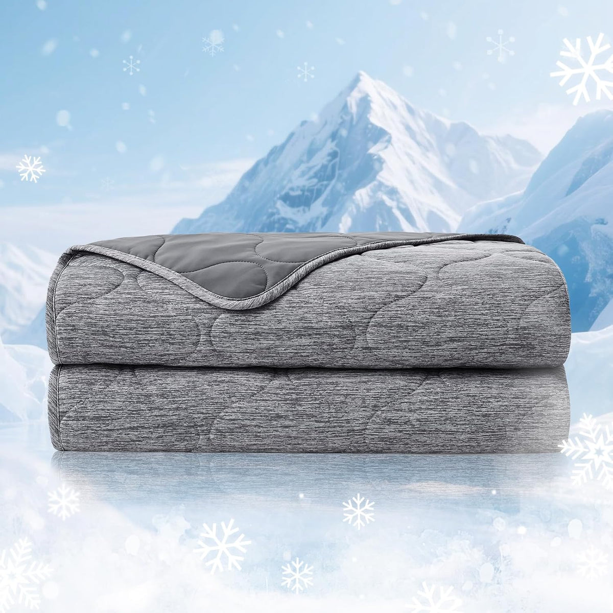 Ortekor Cozy | Cooling Dual-Sided Blanket for Hot Sleepers with Soft Breathable Fabric | Lightweight Throw for Comfortable Sleep
