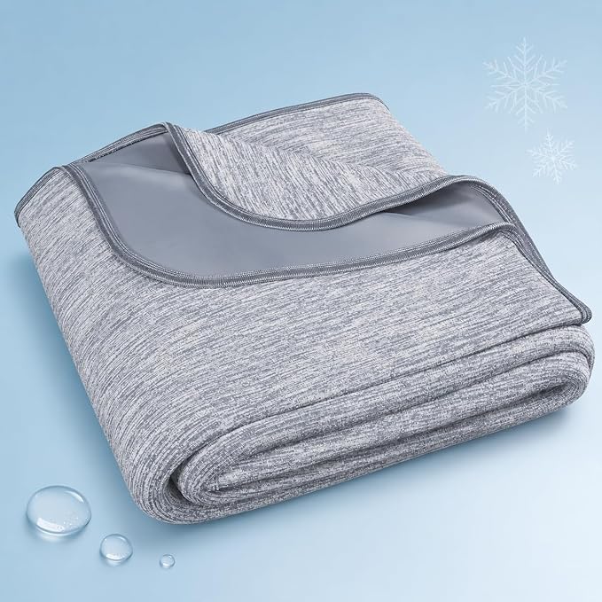 Cool Comfort | Queen Size Cooling Blanket with Q-Max >0.4 Fabric | Lightweight Summer Blanket for Hot Sleepers