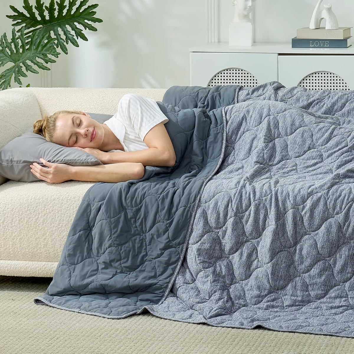 Ortekor Cozy | Cooling Dual-Sided Blanket for Hot Sleepers with Soft Breathable Fabric | Lightweight Throw for Comfortable Sleep