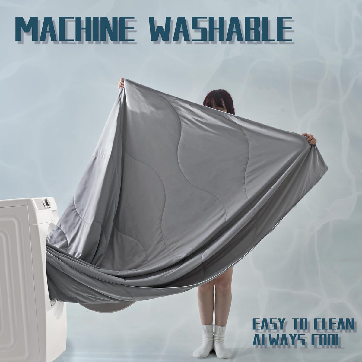 Cooling Comforter Set | Lightweight Cooling Blanket with Cooling Pillowcases | Moisture-Wicking Fabric for Hot Sleepers