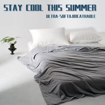 Cooling Comforter Set | Lightweight Cooling Blanket with Cooling Pillowcases | Moisture-Wicking Fabric for Hot Sleepers