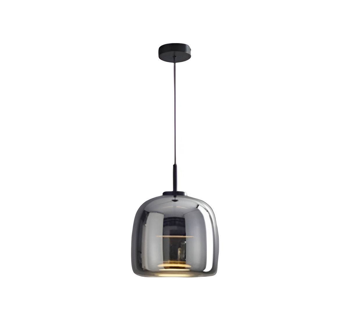 Glass Hanging Ceiling Fixture with Adjustable Cord for Dining Tables & Kitchen Islands | Color-Tunable LED Modern Farmhouse Style