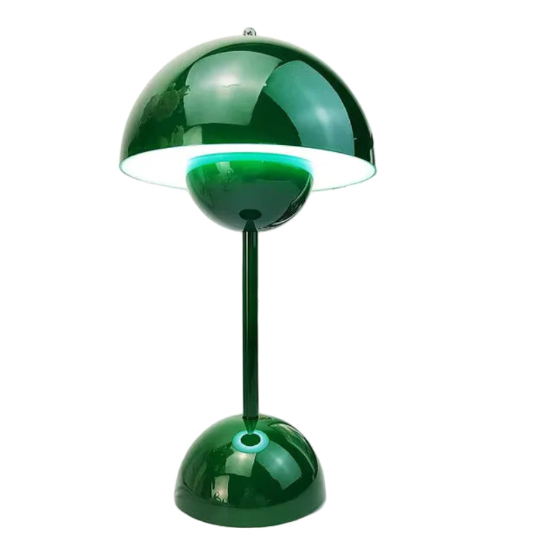 Rechargeable Cordless Table Lamp with Touch Dimmer – 3 Brightness Levels, Warm LED Light, Retro Flower Design for Bedside, Living Room &