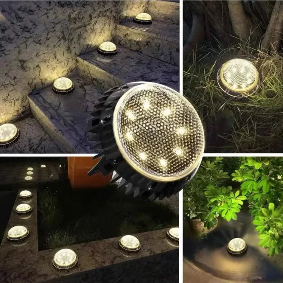 GROUNDLIVA – Waterproof Solar Ground Lights for Outdoor Landscapes