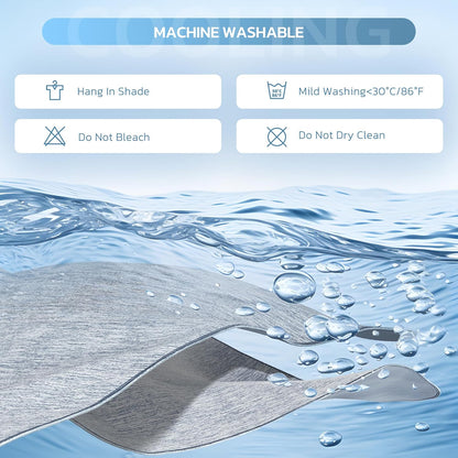 Cool Comfort | Queen Size Cooling Blanket with Q-Max >0.4 Fabric | Lightweight Summer Blanket for Hot Sleepers