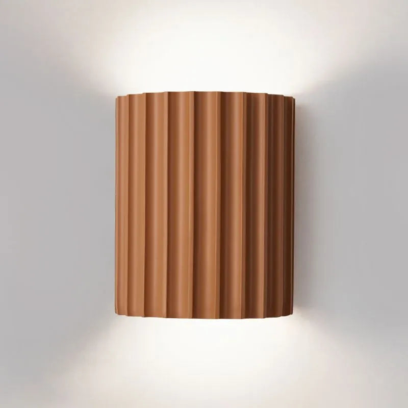 Round Resin Sconce 13-Inch LED Fixture Color Changing Hardwired Bedroom Hallway Reading Nook Diffused Glow Minimalist Contemporary Interior