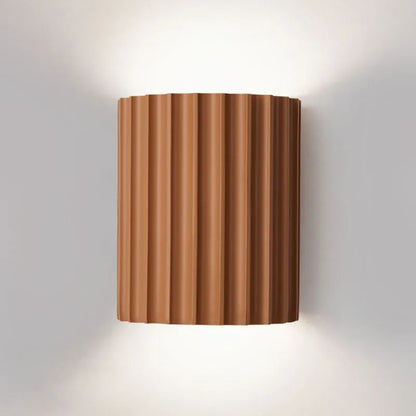 Round Resin Sconce 13-Inch LED Fixture Color Changing Hardwired Bedroom Hallway Reading Nook Diffused Glow Minimalist Contemporary Interior